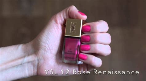 ysl rose renaissance swatch|YSL beauty nail varnish.